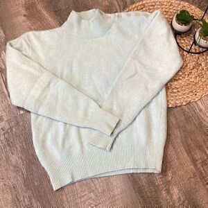 Rosanna| lambswool and Angora rabbit hair sweater |mint | medium